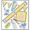Party Central Pack of 6 Yellow and Blue Neutral Joy Baby Shower Party Kit Decors 9"